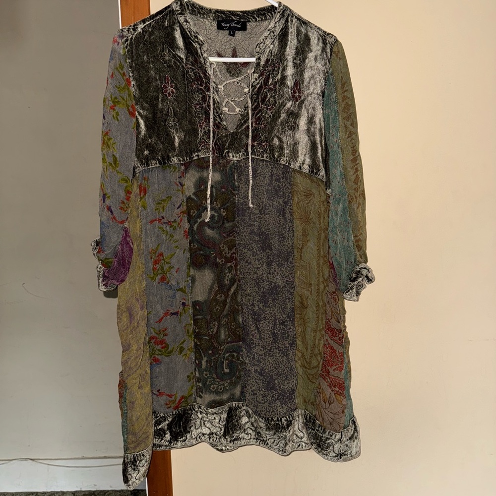Young Threads Women's Multicolor Bohemian Dress